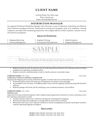 Professional Resume Format